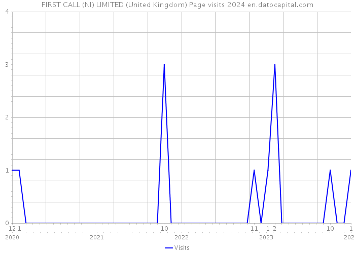 FIRST CALL (NI) LIMITED (United Kingdom) Page visits 2024 