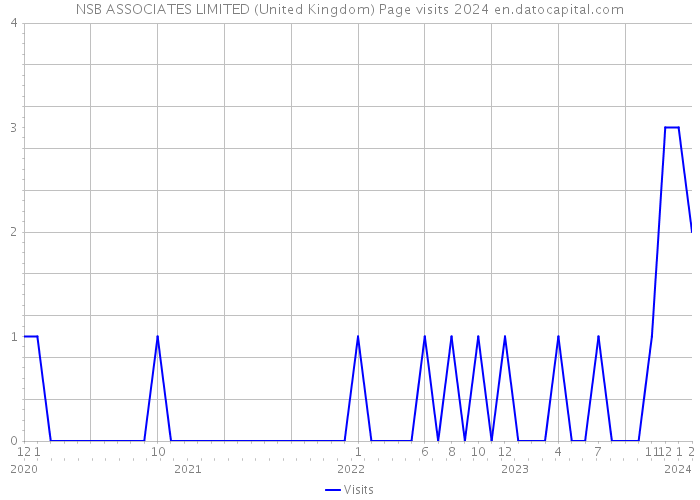 NSB ASSOCIATES LIMITED (United Kingdom) Page visits 2024 