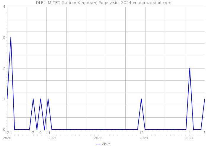 DLB LIMITED (United Kingdom) Page visits 2024 