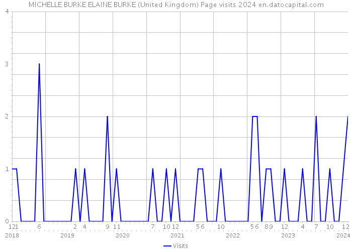 MICHELLE BURKE ELAINE BURKE (United Kingdom) Page visits 2024 