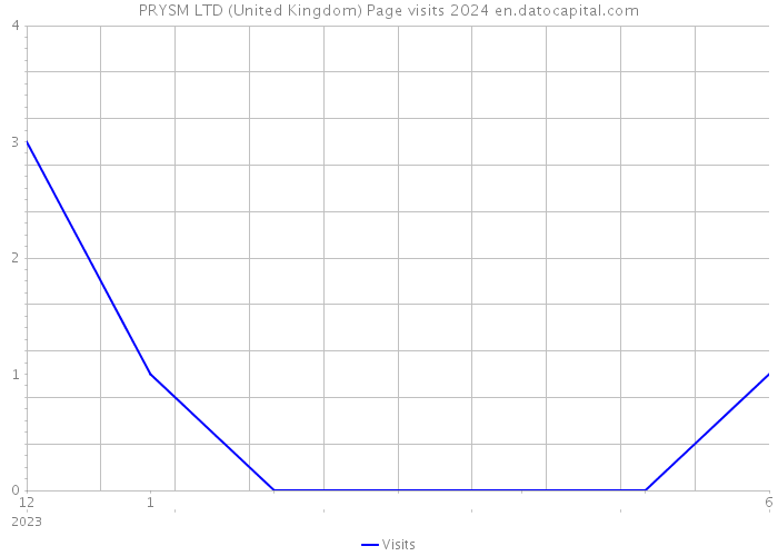 PRYSM LTD (United Kingdom) Page visits 2024 