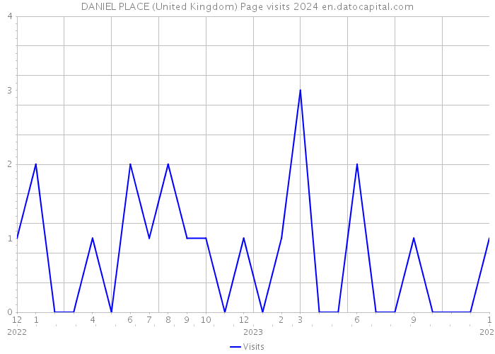DANIEL PLACE (United Kingdom) Page visits 2024 