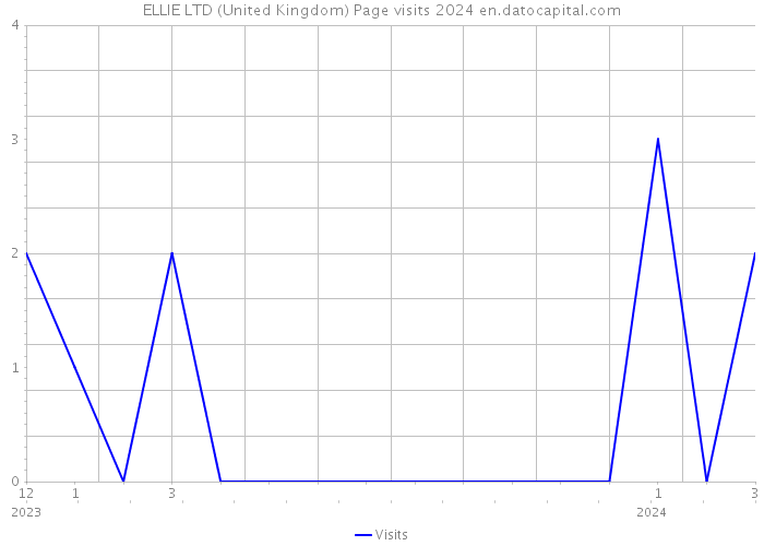 ELLIE LTD (United Kingdom) Page visits 2024 