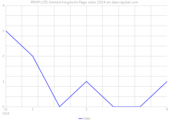 PROFI LTD (United Kingdom) Page visits 2024 