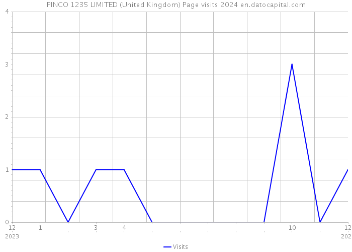 PINCO 1235 LIMITED (United Kingdom) Page visits 2024 