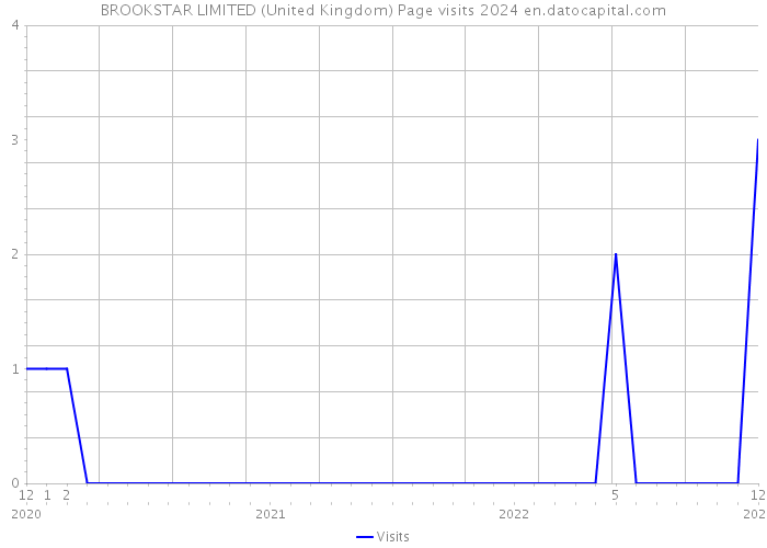 BROOKSTAR LIMITED (United Kingdom) Page visits 2024 