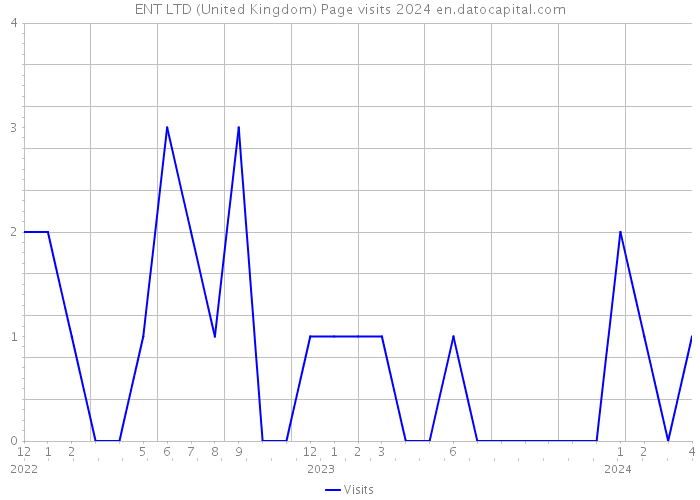 ENT LTD (United Kingdom) Page visits 2024 