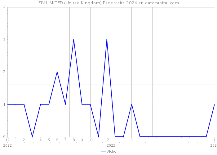 FIV LIMITED (United Kingdom) Page visits 2024 