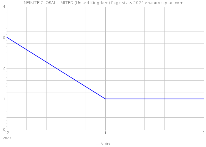 INFINITE GLOBAL LIMITED (United Kingdom) Page visits 2024 