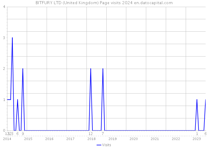 BITFURY LTD (United Kingdom) Page visits 2024 