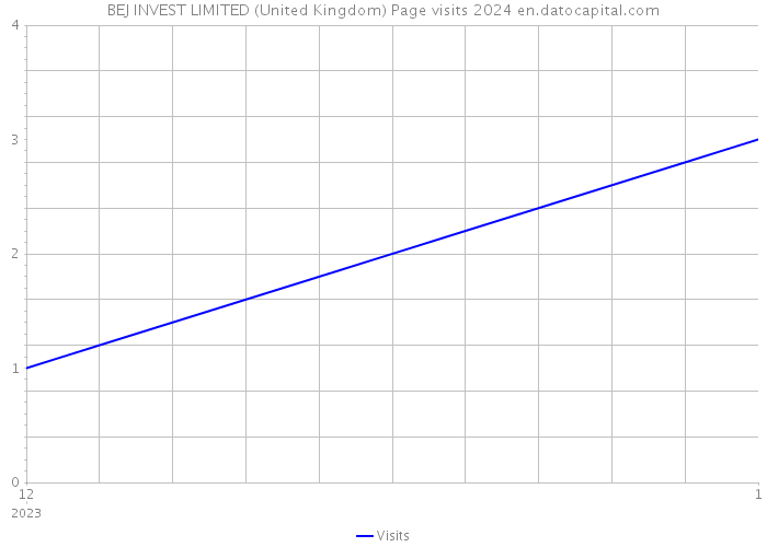 BEJ INVEST LIMITED (United Kingdom) Page visits 2024 