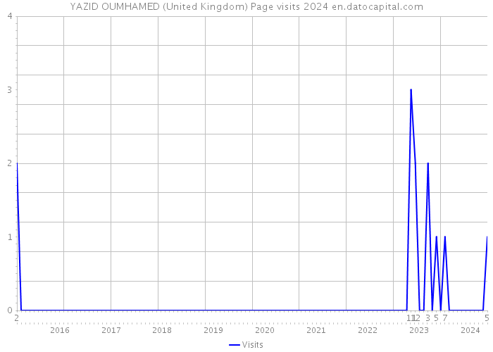 YAZID OUMHAMED (United Kingdom) Page visits 2024 
