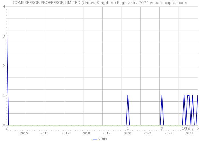 COMPRESSOR PROFESSOR LIMITED (United Kingdom) Page visits 2024 