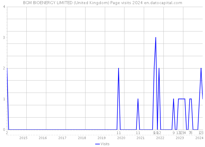 BGM BIOENERGY LIMITED (United Kingdom) Page visits 2024 