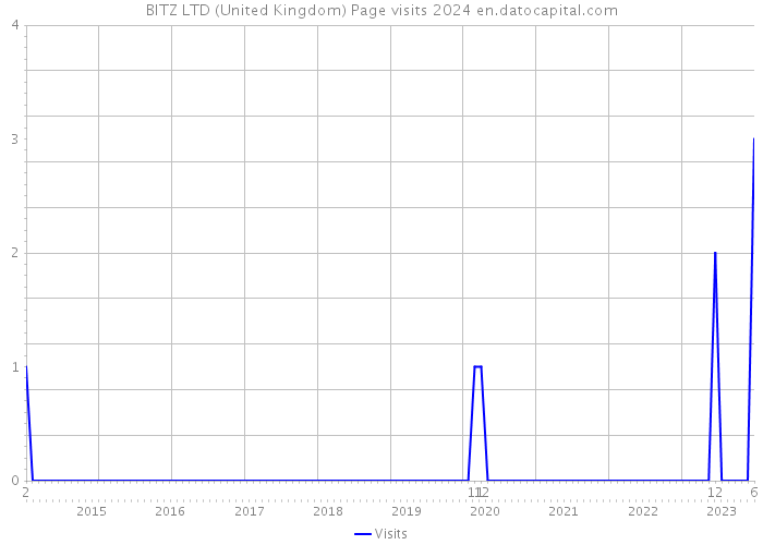 BITZ LTD (United Kingdom) Page visits 2024 