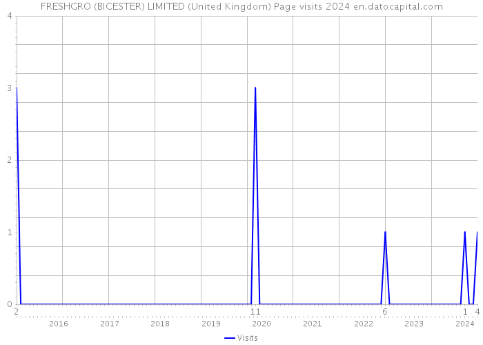 FRESHGRO (BICESTER) LIMITED (United Kingdom) Page visits 2024 