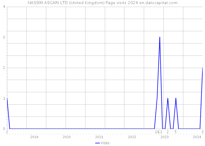 NASSIM ASGARI LTD (United Kingdom) Page visits 2024 