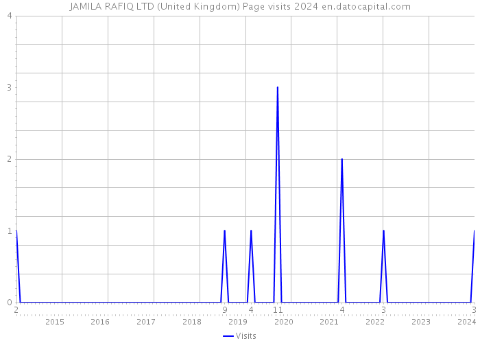 JAMILA RAFIQ LTD (United Kingdom) Page visits 2024 