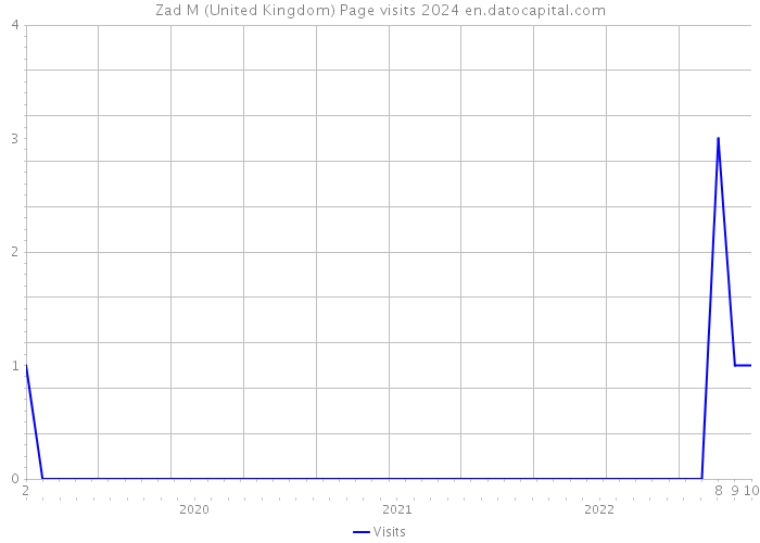 Zad M (United Kingdom) Page visits 2024 
