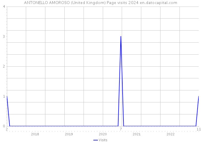 ANTONELLO AMOROSO (United Kingdom) Page visits 2024 