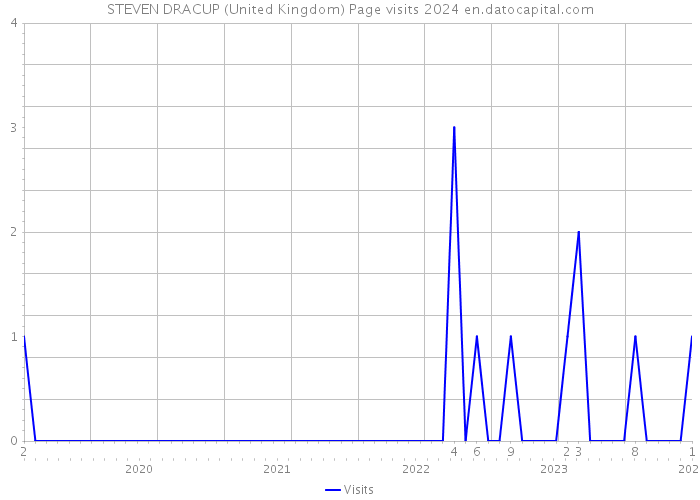 STEVEN DRACUP (United Kingdom) Page visits 2024 