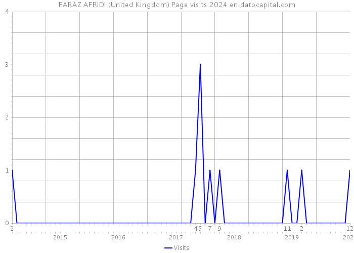 FARAZ AFRIDI (United Kingdom) Page visits 2024 