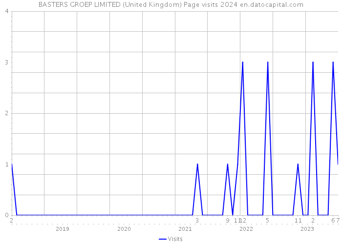 BASTERS GROEP LIMITED (United Kingdom) Page visits 2024 