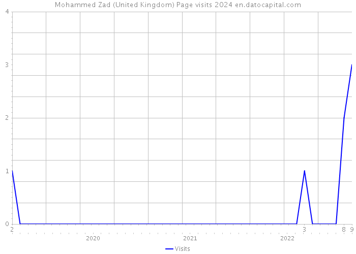 Mohammed Zad (United Kingdom) Page visits 2024 