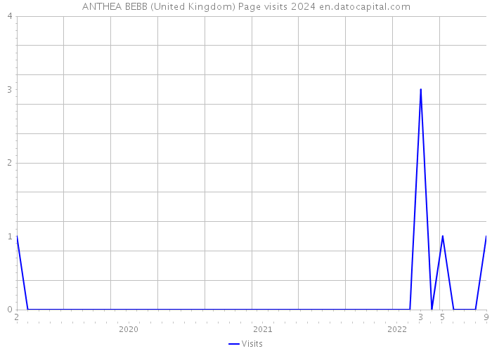 ANTHEA BEBB (United Kingdom) Page visits 2024 