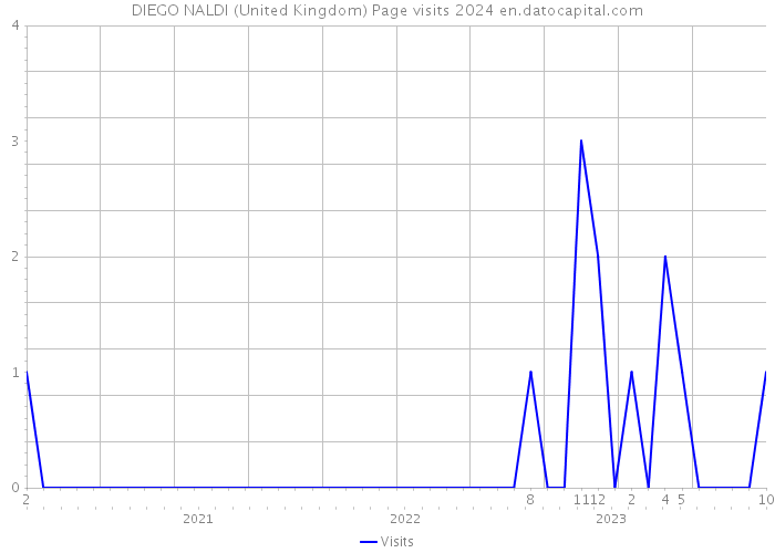 DIEGO NALDI (United Kingdom) Page visits 2024 