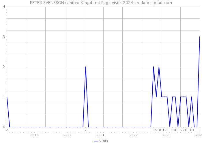 PETER SVENSSON (United Kingdom) Page visits 2024 