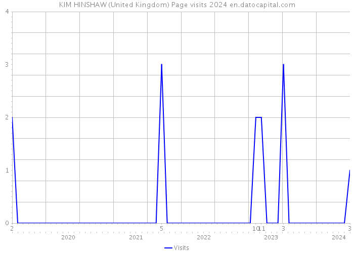 KIM HINSHAW (United Kingdom) Page visits 2024 