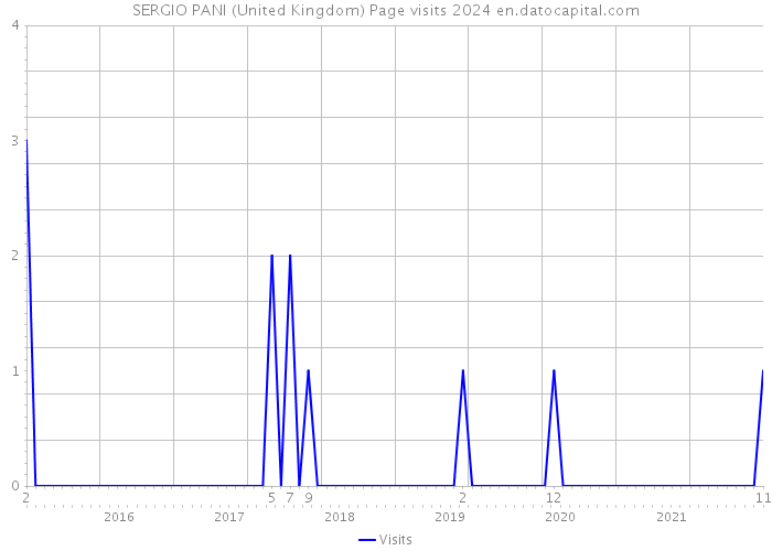 SERGIO PANI (United Kingdom) Page visits 2024 