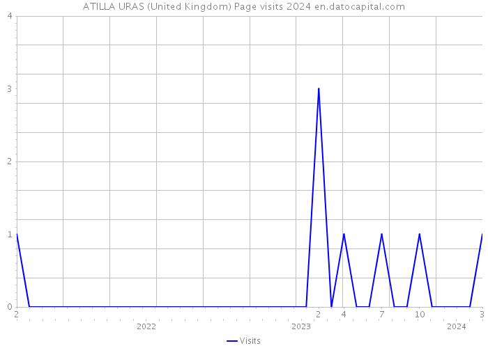 ATILLA URAS (United Kingdom) Page visits 2024 