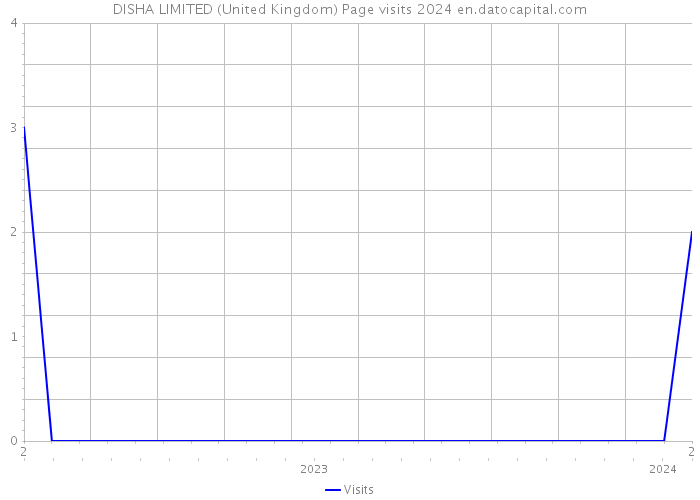 DISHA LIMITED (United Kingdom) Page visits 2024 
