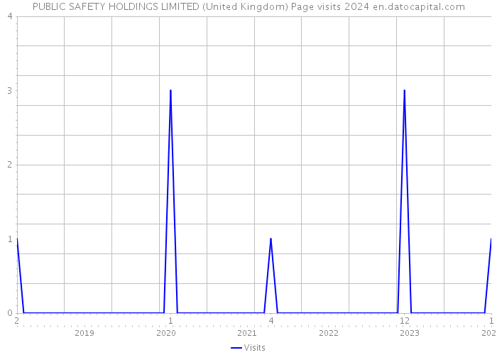 PUBLIC SAFETY HOLDINGS LIMITED (United Kingdom) Page visits 2024 
