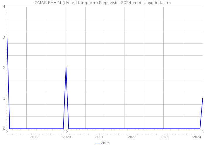 OMAR RAHIM (United Kingdom) Page visits 2024 