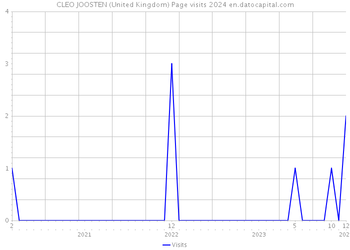 CLEO JOOSTEN (United Kingdom) Page visits 2024 