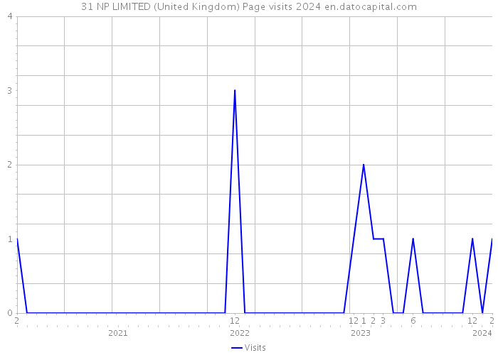 31 NP LIMITED (United Kingdom) Page visits 2024 