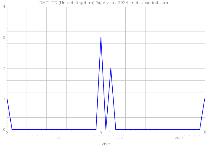 DMT LTD (United Kingdom) Page visits 2024 