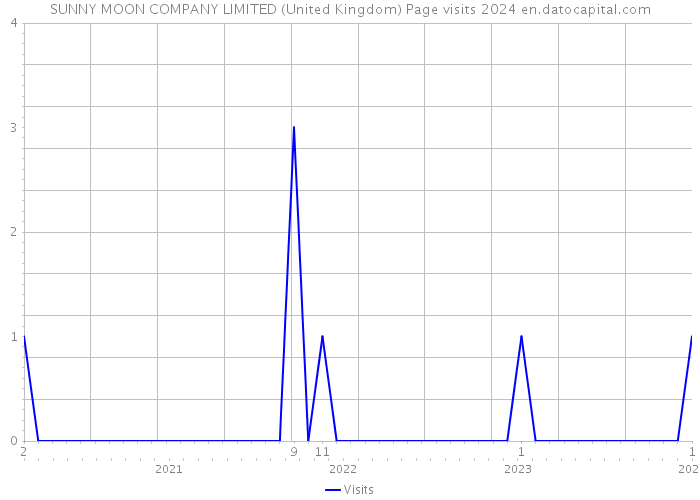 SUNNY MOON COMPANY LIMITED (United Kingdom) Page visits 2024 