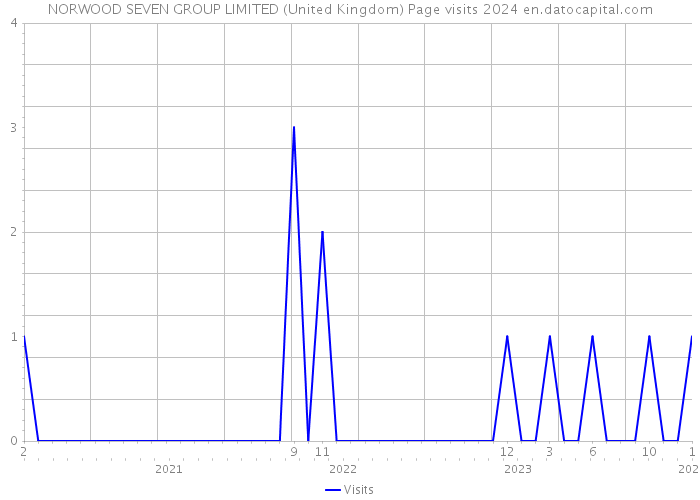 NORWOOD SEVEN GROUP LIMITED (United Kingdom) Page visits 2024 