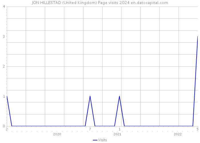 JON HILLESTAD (United Kingdom) Page visits 2024 