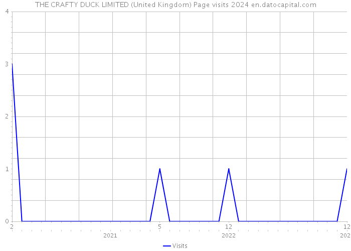 THE CRAFTY DUCK LIMITED (United Kingdom) Page visits 2024 