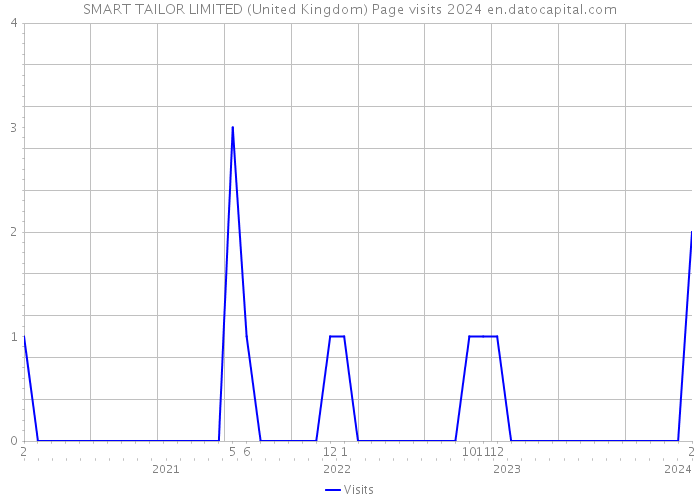 SMART TAILOR LIMITED (United Kingdom) Page visits 2024 