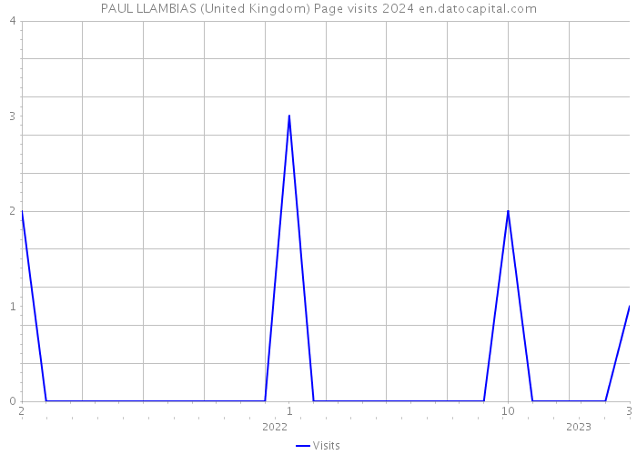 PAUL LLAMBIAS (United Kingdom) Page visits 2024 