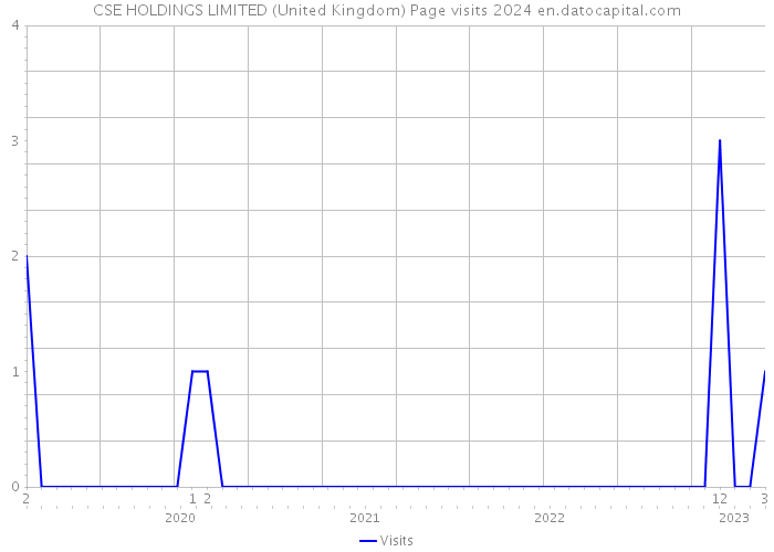 CSE HOLDINGS LIMITED (United Kingdom) Page visits 2024 