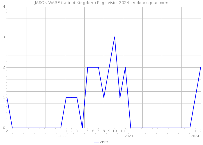 JASON WARE (United Kingdom) Page visits 2024 