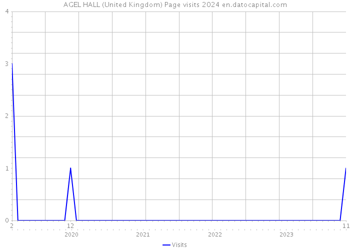 AGEL HALL (United Kingdom) Page visits 2024 