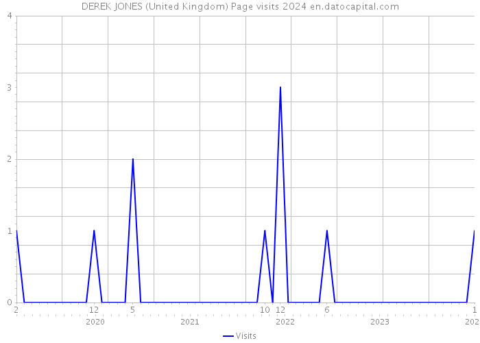 DEREK JONES (United Kingdom) Page visits 2024 